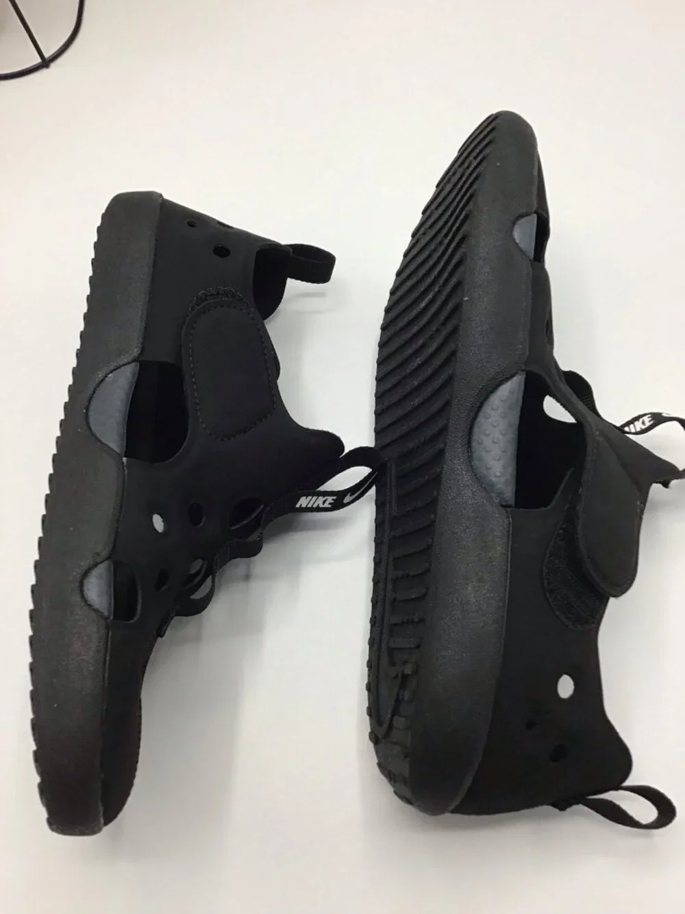 Nike Sunray Protect 4 (TD) Boy's Girl's Size 3y  Black Sandals Water Shoes